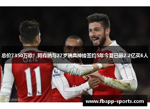 总价7350万欧！阿森纳与27岁瑞典神锋签约5年今夏已砸2.2亿买6人